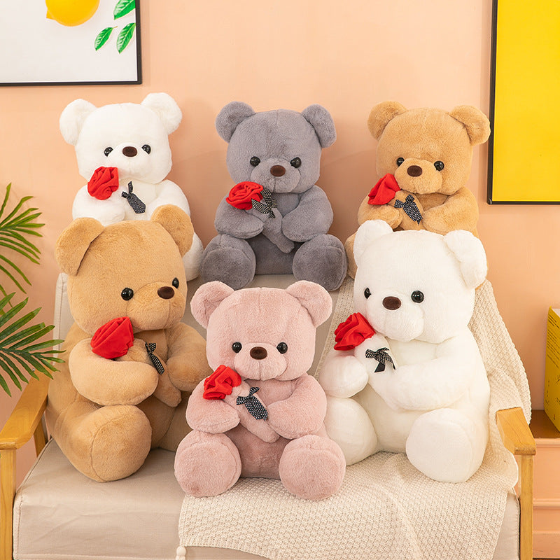 Rose Bear Plush Toy Valentine Teddy Bear Gift 25cm 35cm 45cm