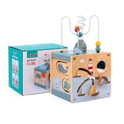 Wooden Marine Forest Bead Maze Educational Activity Toy 4