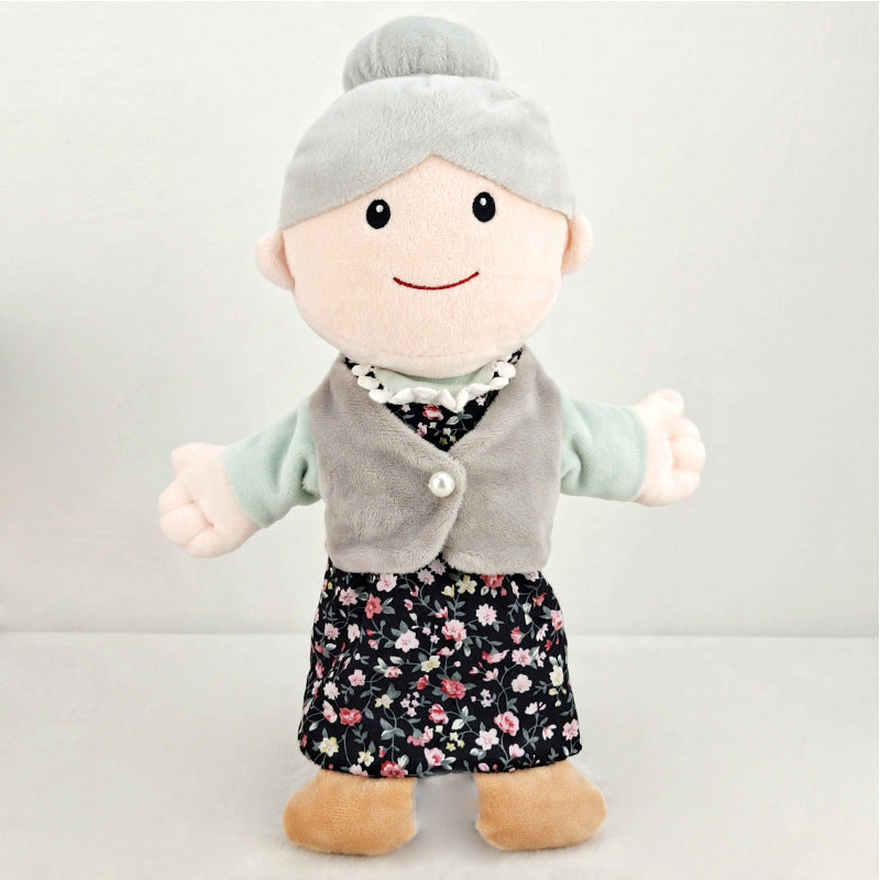 Plush Family Hand Puppets Pretend Play Toy 30cm 7