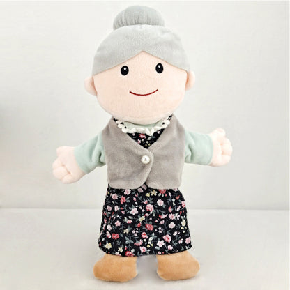 Plush Family Hand Puppets Pretend Play Toy 30cm 7