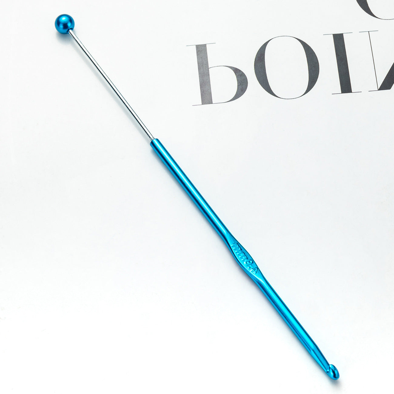 Beadable Crochet Hooks Metal DIY Craft Tool 3.0mm-6.0mm Sizes 17