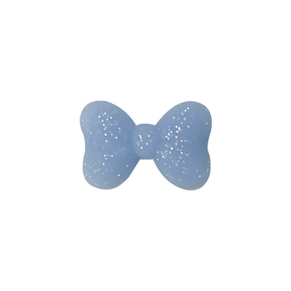 20Pcs Silicone Focal Beads Bow Cross Solid Luminous Design 13