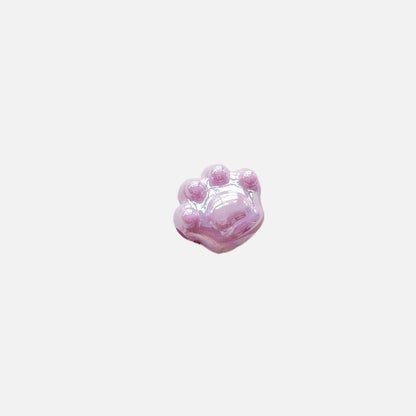220pcs 18.5mm Cat Claw Acrylic Beads Pearl Finish DIY Bracelet Making 3