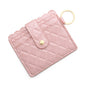 PU Leather Keychain Coin Purse Card Holder Compact Design 22