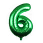 Medium Number Foil Balloons 32 Inch Aluminum 5pcs 52