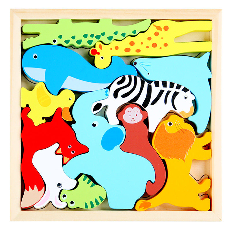 Wooden 3D Puzzle Educational Toy for Kids 15