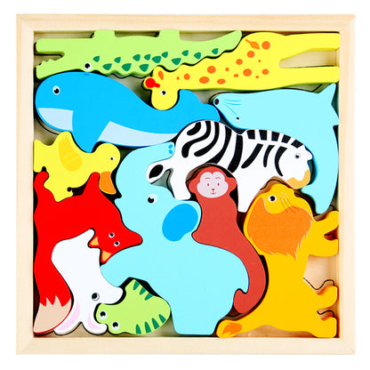 Wooden 3D Puzzle Educational Toy for Kids 15