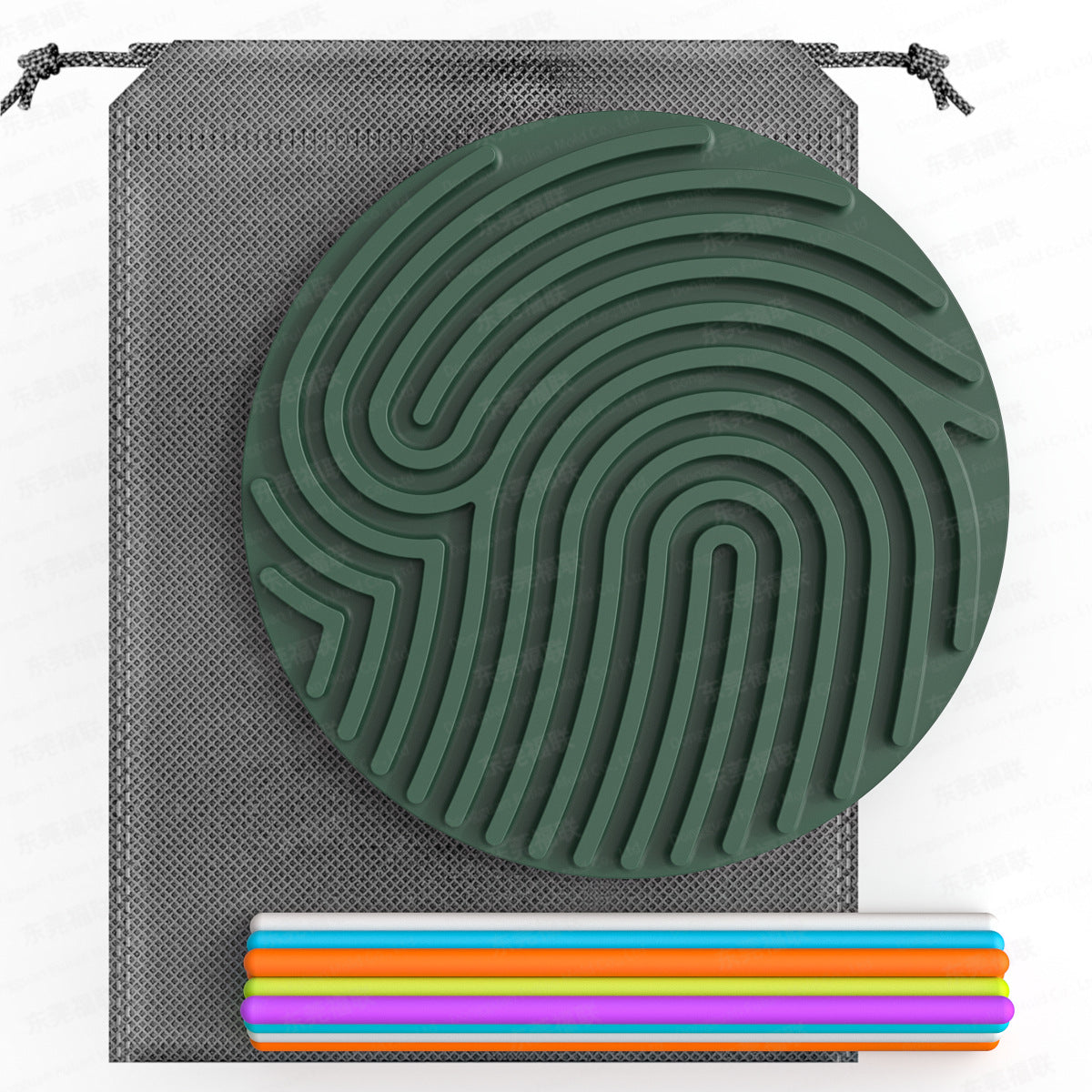 Silicone Sensory Active Plate Board Fidget Toy Round or Heart Shape 3