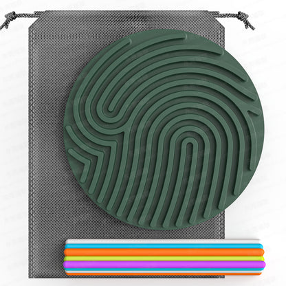 Silicone Sensory Active Plate Board Fidget Toy Round or Heart Shape 3