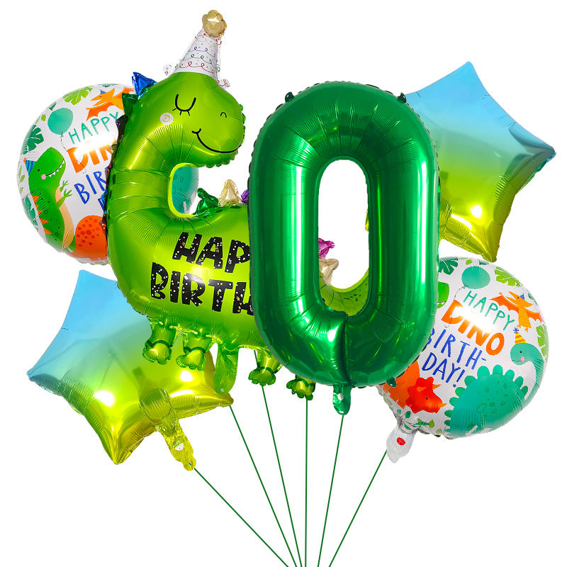 Dinosaur Foil Balloon Set Birthday Party Decoration 1Set 12
