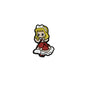 20Pcs Silicone Focal Beads Cartoon Princess Sitting Pose 8