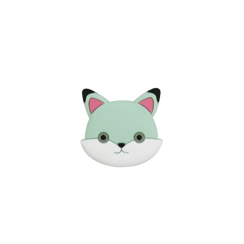 Silicone Focal Beads Animal Baby Fox Front Facing 7