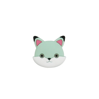 Silicone Focal Beads Animal Baby Fox Front Facing 7
