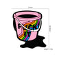 20Pcs Silicone Focal Beads Color Handheld Bucket Rainbow Detail 2
