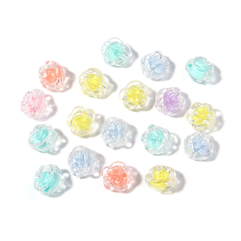 100 Pack Transparent Multi-Style Acrylic Beads Bracelet Accessories 81