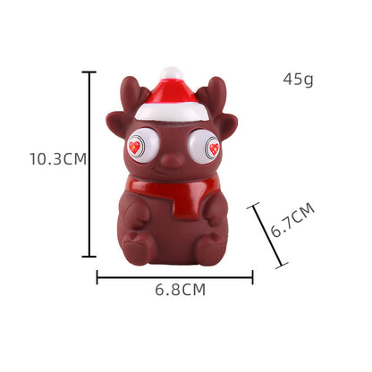 PVC Christmas Eyes Popping Out Squeeze Squishy Toy for Kids and Adults 5