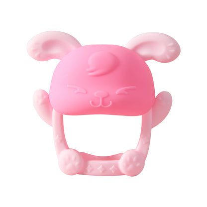 Rabbit Shape Silicone Teething Toy Baby Teether 2 Pack 5