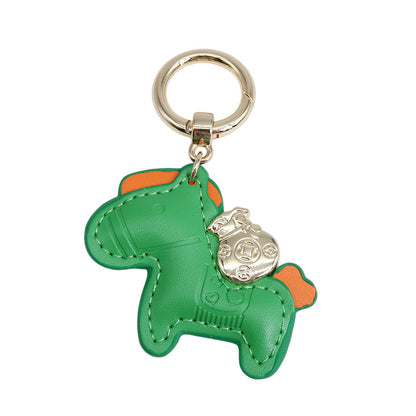 Pony Leather Keychain Cute Animal Charm for Bags and Keys 8