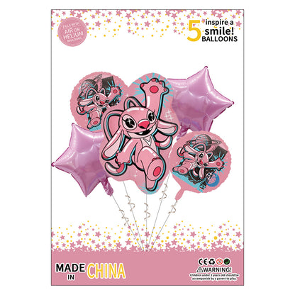 Lilo Stitch Foil Balloon Set Children's Birthday Party Decoration 5pcs 8pcs 12