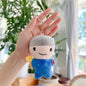 Superhero Character Plush Toy Keychain 12cm Cute Cartoon Doll 7