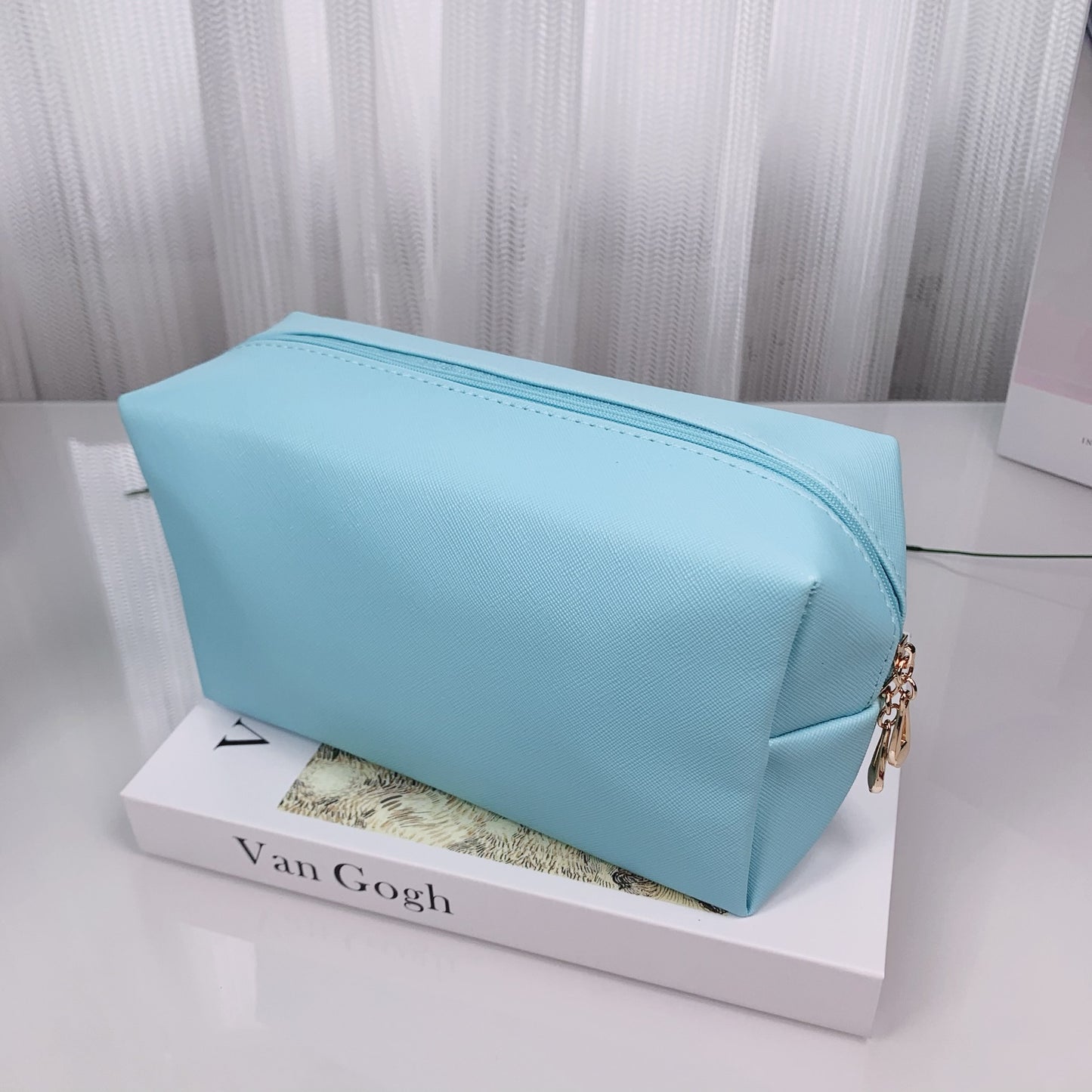 PU Leather Makeup Bag Cosmetic Travel Portable Toiletry Storage Bag 9