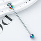 Beadable Keychain Pole Metal Electroplated DIY Craft Supplies Accessories 23