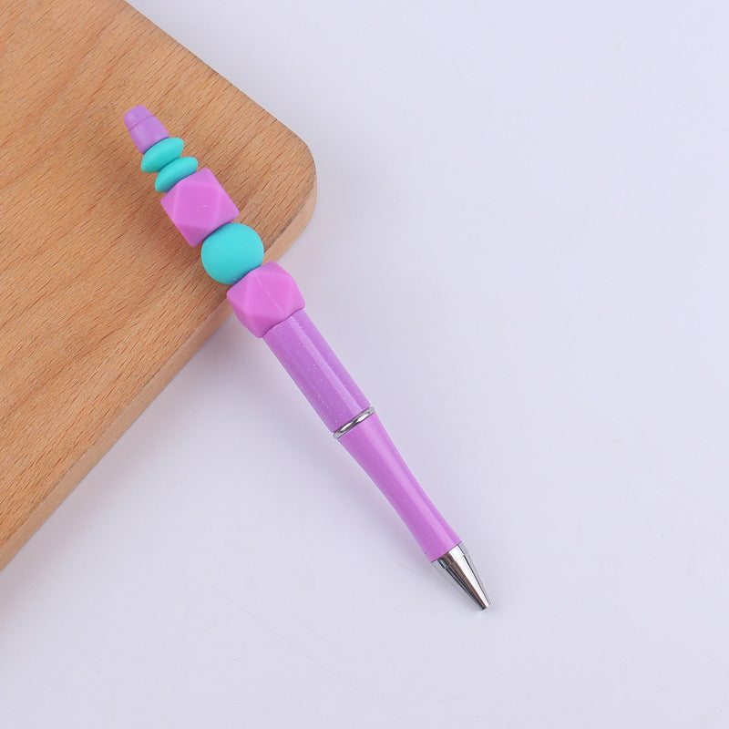 Colored Silicone Beaded Pens Handmade Office School Supplies Set 15