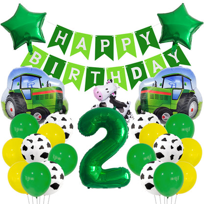 Cow Farm Foil Balloon Set Birthday Party Decoration 7