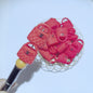 20pcs Silicone 3D Focal Beads Quilted Handbag Logo Detail 6