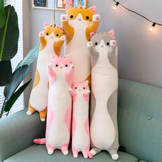 Long Cat Plush Pillow Stuffed Animal Soft Toy 50cm to 130cm