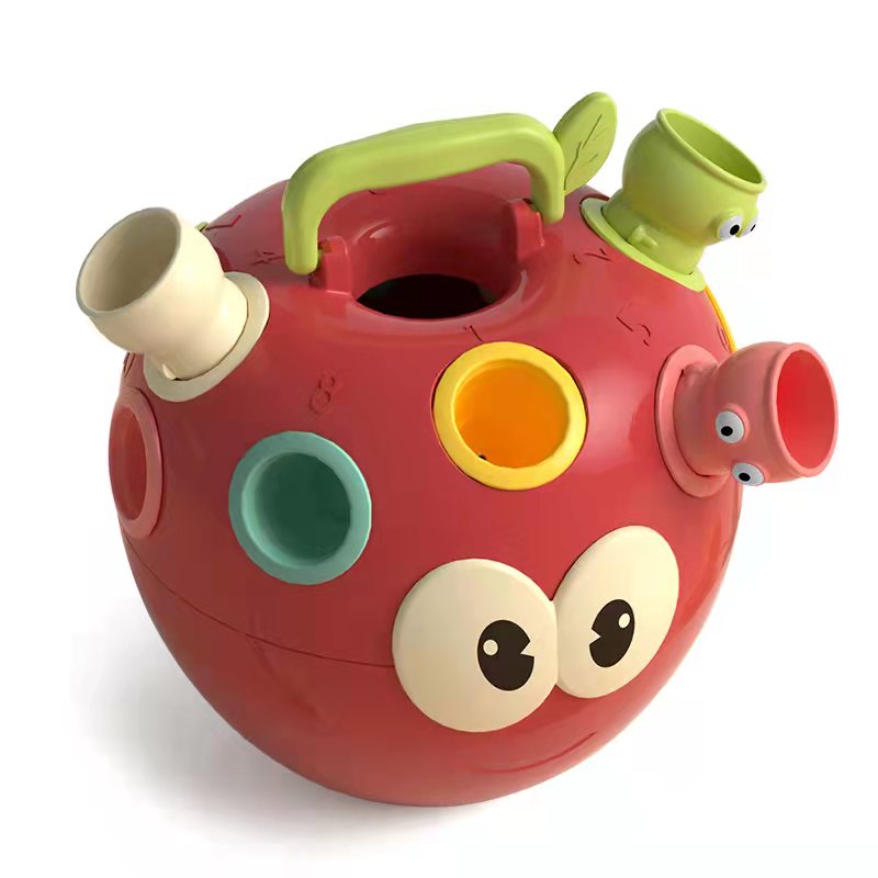 Educational Apple Worm Shape Pairing Montessori Toys ABS 15cm