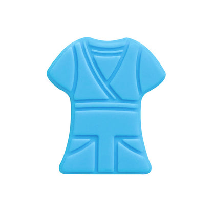10pcs Silicone Focal Beads Cloth Shirt Shape with Belt Detail 10