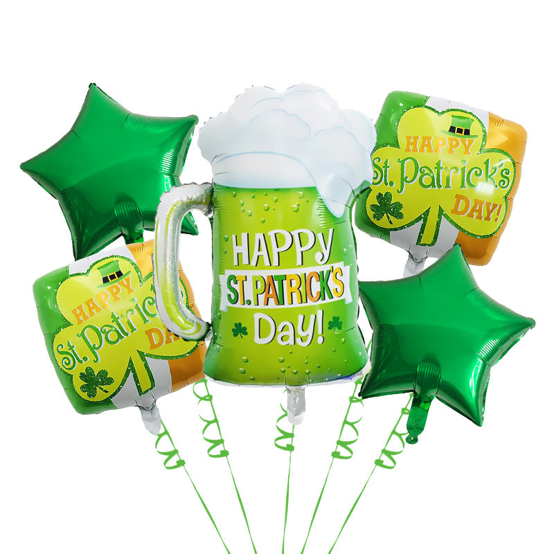 St. Patrick's Day Foil Balloon Set Party Decoration 7