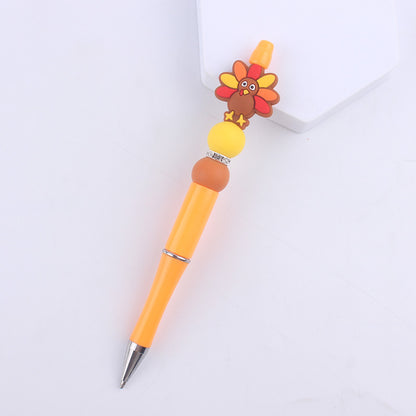 Cartoon Pattern Silicone Beaded Pens Handmade Novelty Pen Gift 18