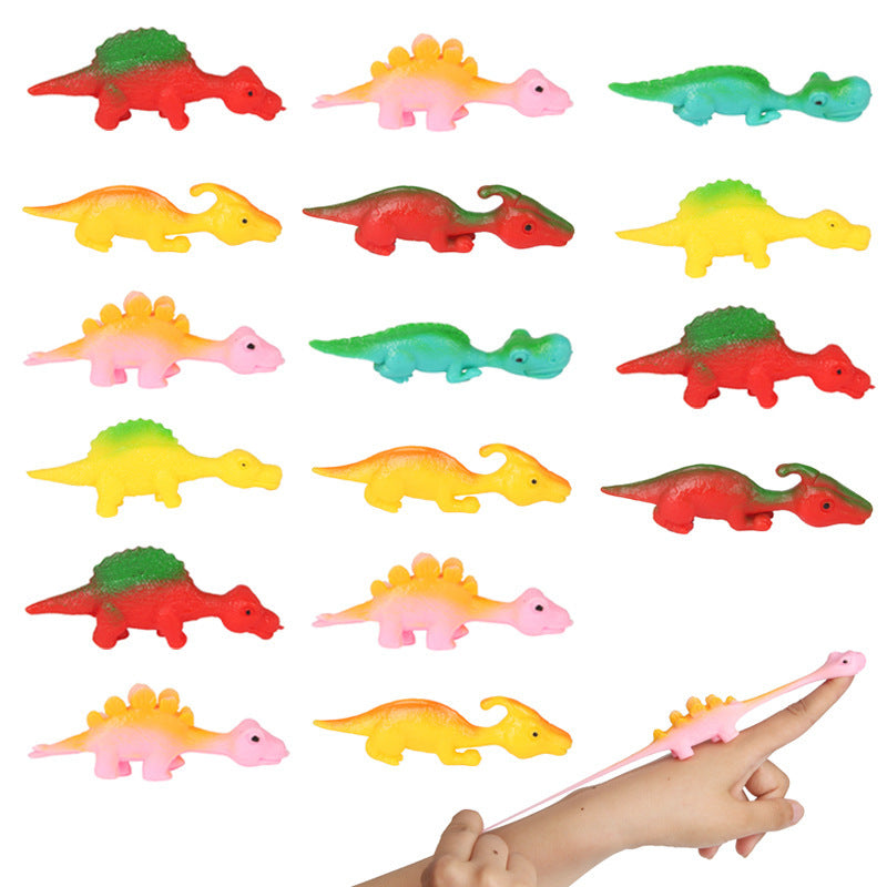 TPR Slingshot Dinosaur Finger Flying Flingers Sensory Toy 3