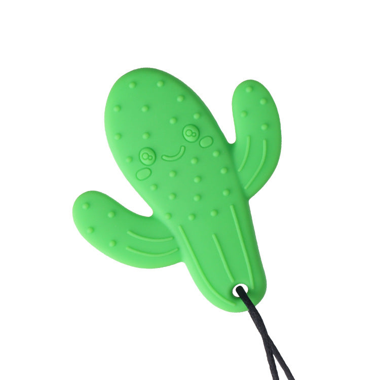Silicone Cactus Teething Toy Baby Teether for Infant 7.8x7cm 7