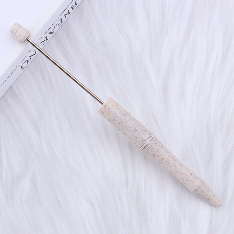 Environmentally Friendly ABS Wheat Straw Beadable Ballpoint Pens DIY Craft Supplies 13