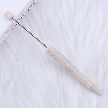 Environmentally Friendly ABS Wheat Straw Beadable Ballpoint Pens DIY Craft Supplies 13