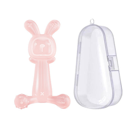 Silicone Rabbit Baby Teether Toy Set of 3 for Babies 9