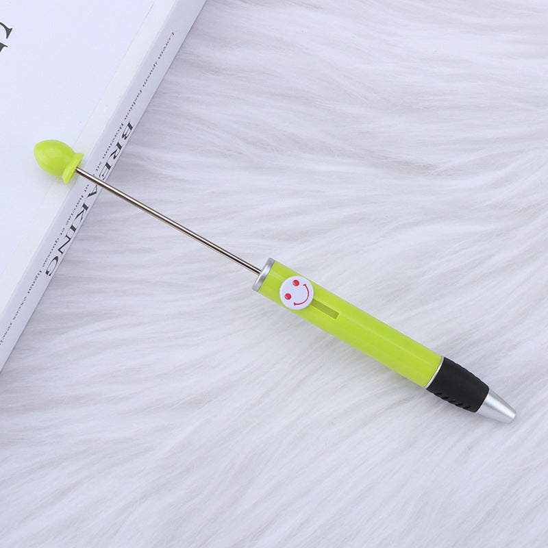 Creative Diy Printable Logo Happy Expression Plastic Beadable Ballpoint Pen 18