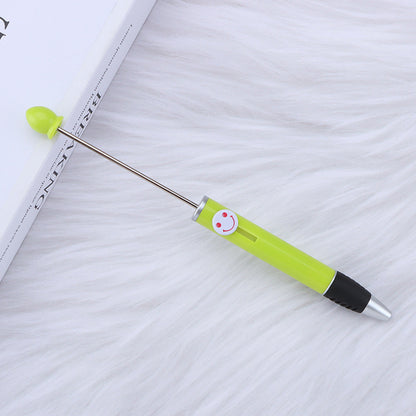 Creative Diy Printable Logo Happy Expression Plastic Beadable Ballpoint Pen 18
