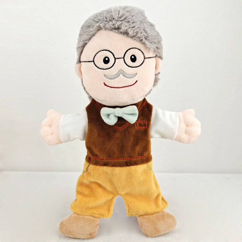 Plush Family Hand Puppets Pretend Play Toy 30cm 6
