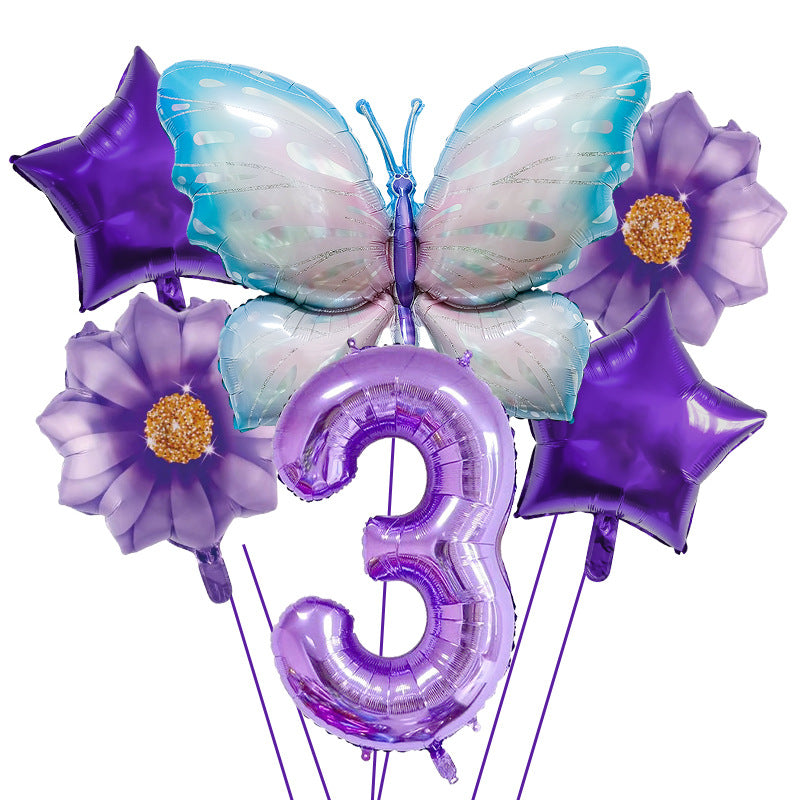 Butterfly Foil Balloon Set Birthday Party Decoration 40 Inch 32