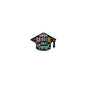 20Pcs Silicone Focal Beads Graduation Season Square Flat Designs 8