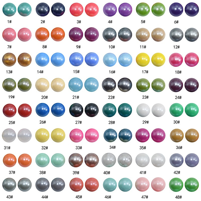 15mm Opal Silicone Beads Soft Pearlescent Glow 50pcs 3