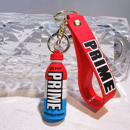 PVC Creative Prime Drink Beverage Bottle Keychain Wholesale