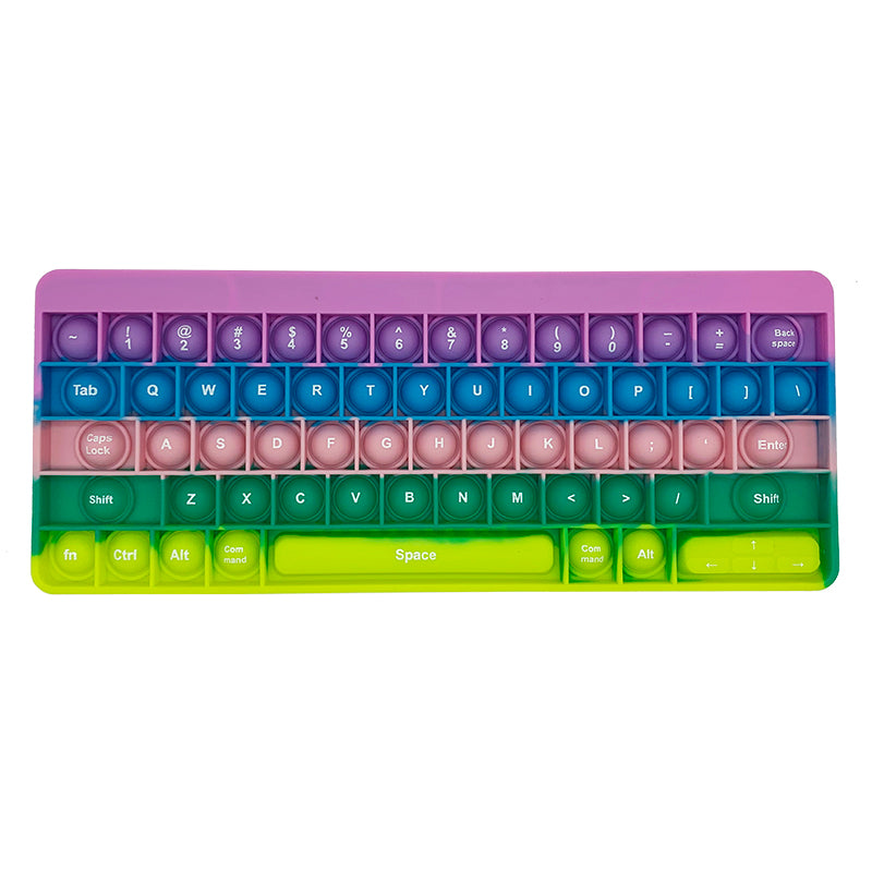 Silicone Pop Tubes Sensory Fidget Toy Keyboard 27x10.8cm 7
