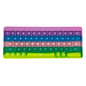 Silicone Pop Tubes Sensory Fidget Toy Keyboard 27x10.8cm 7