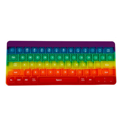 Silicone Pop Tubes Sensory Fidget Toy Keyboard 27x10.8cm 8