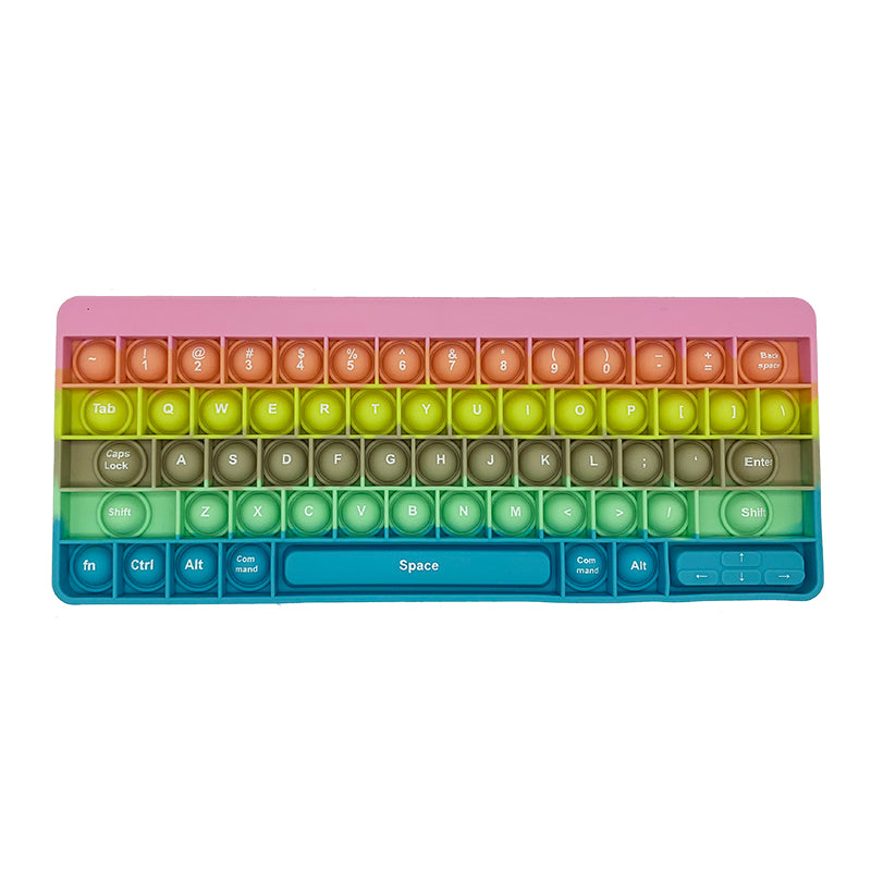 Silicone Pop Tubes Sensory Fidget Toy Keyboard 27x10.8cm 9